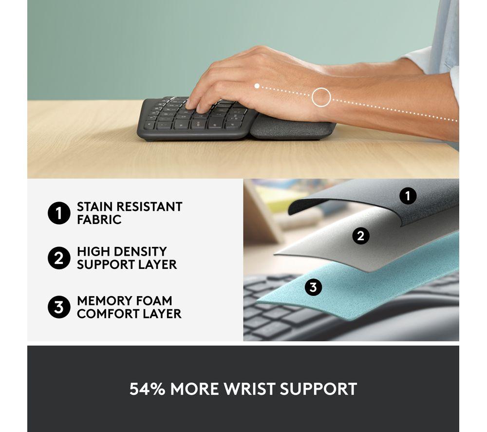 Teclado inalámbrico LOGITECH ERGO K860 - Grafito