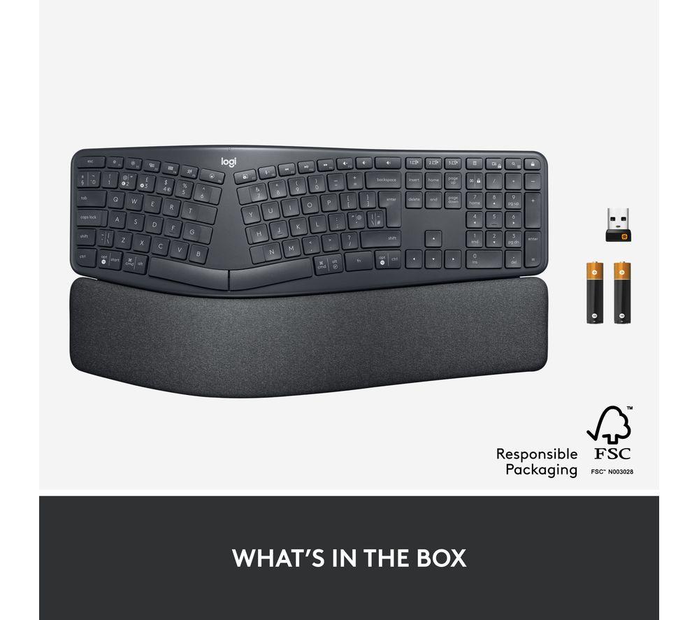 Teclado inalámbrico LOGITECH ERGO K860 - Grafito