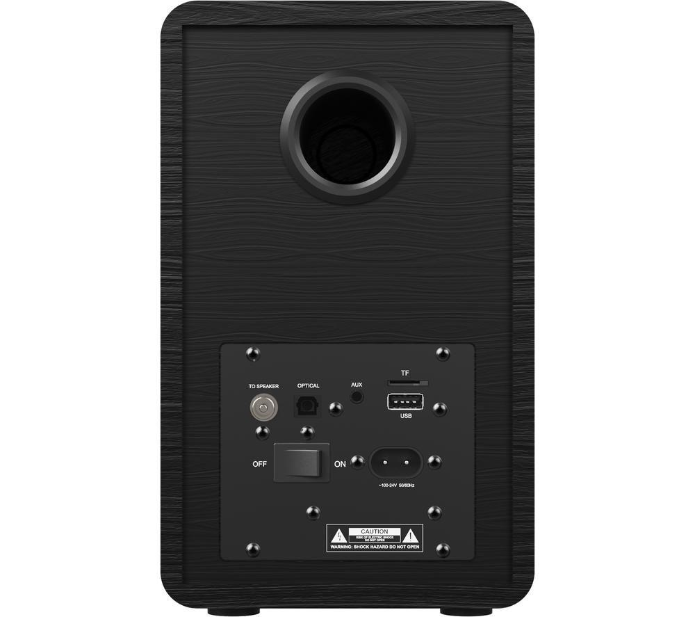 MAJORITY D40 Bluetooth Bookshelf Speakers - Black