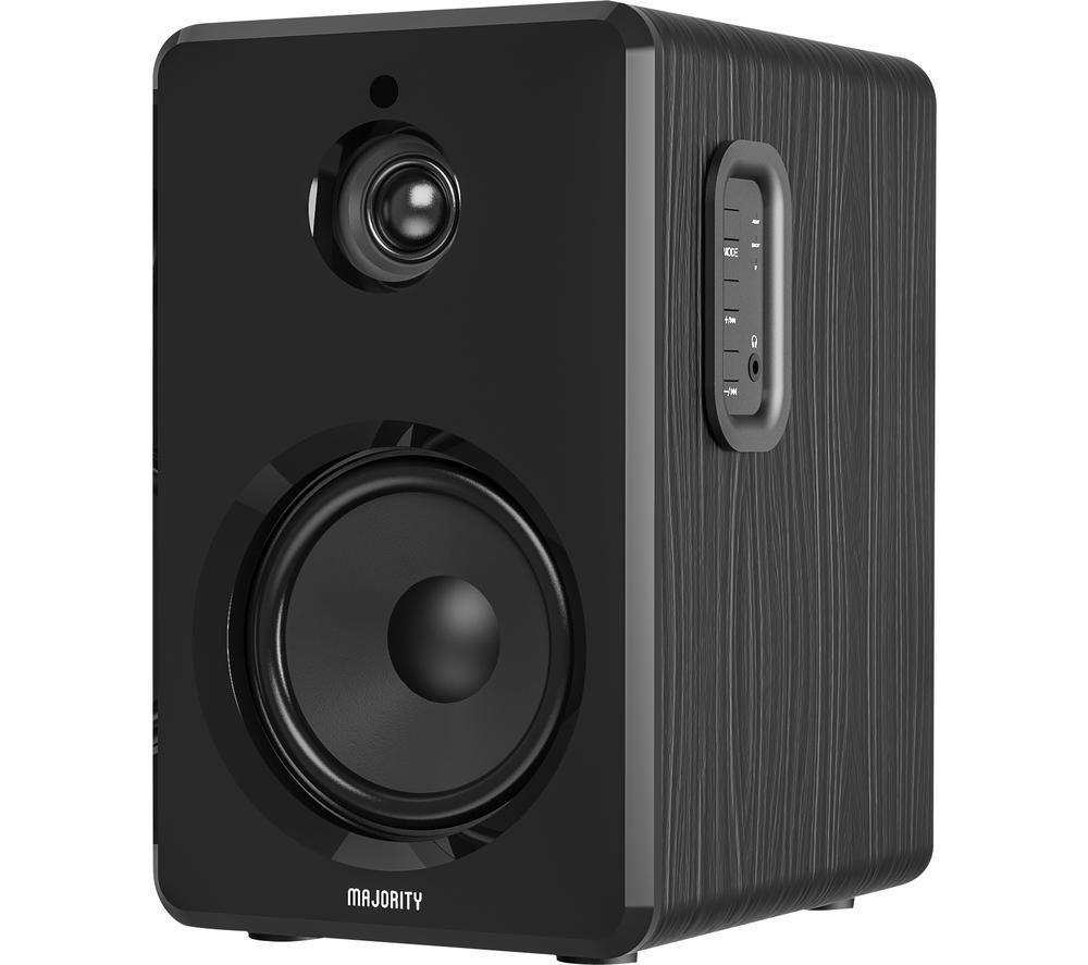 MAJORITY D40 Bluetooth Bookshelf Speakers - Black