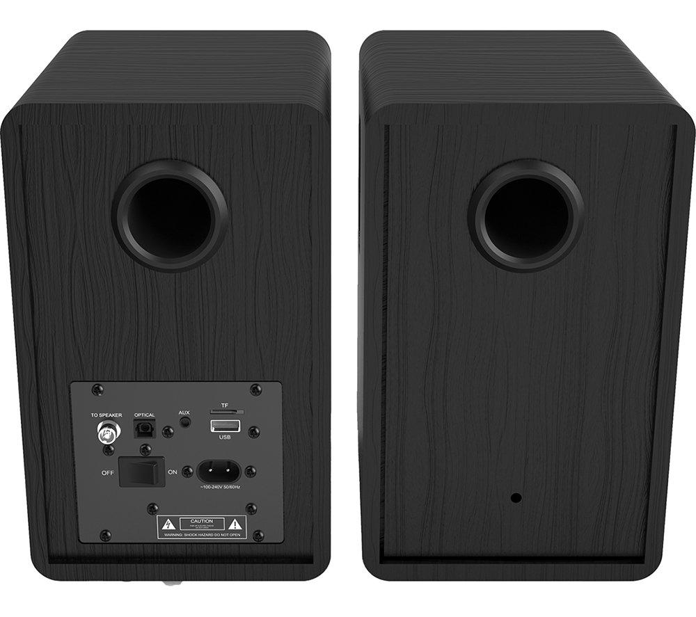 MAJORITY D40 Bluetooth Bookshelf Speakers - Black