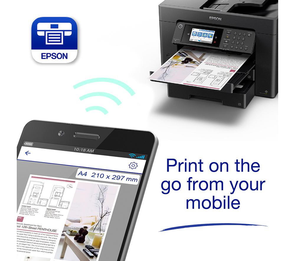 EPSON WorkForce WF-7840DTWF All-in-One Wireless A3+ Inkjet Printer with Fax