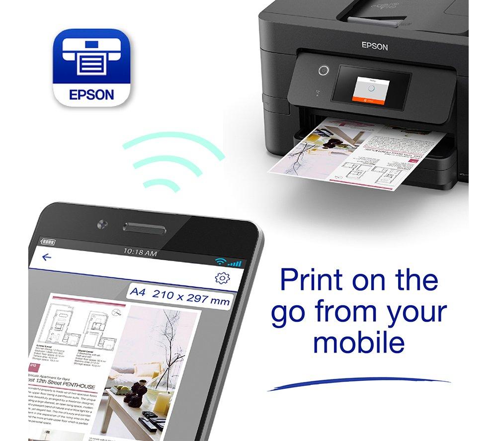 EPSON WorkForce Pro WF-3820DWF All-in-One Wireless Inkjet Printer with Fax