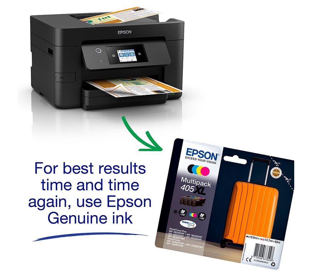 EPSON WorkForce Pro WF-3820DWF All-in-One Wireless Inkjet Printer with Fax