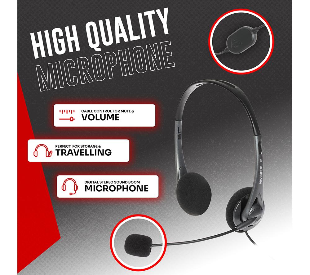 PROSOUND PROS-USBHS Headset - Black