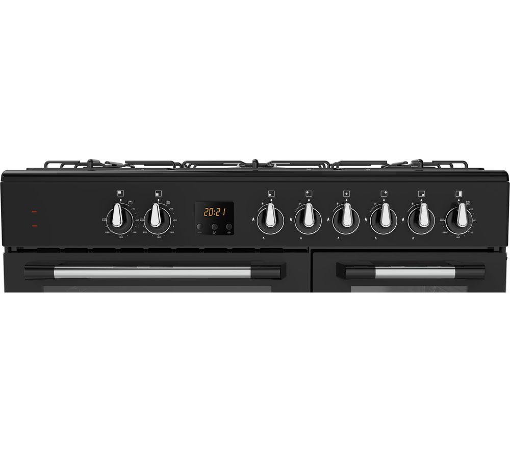 LOGIK LRC90B21 90 cm Dual Fuel Standherd - Schwarz