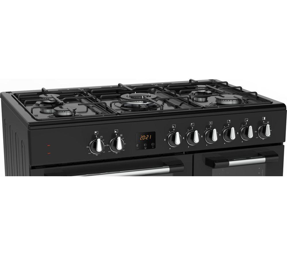 LOGIK LRC90B21 90 cm Dual Fuel Standherd - Schwarz