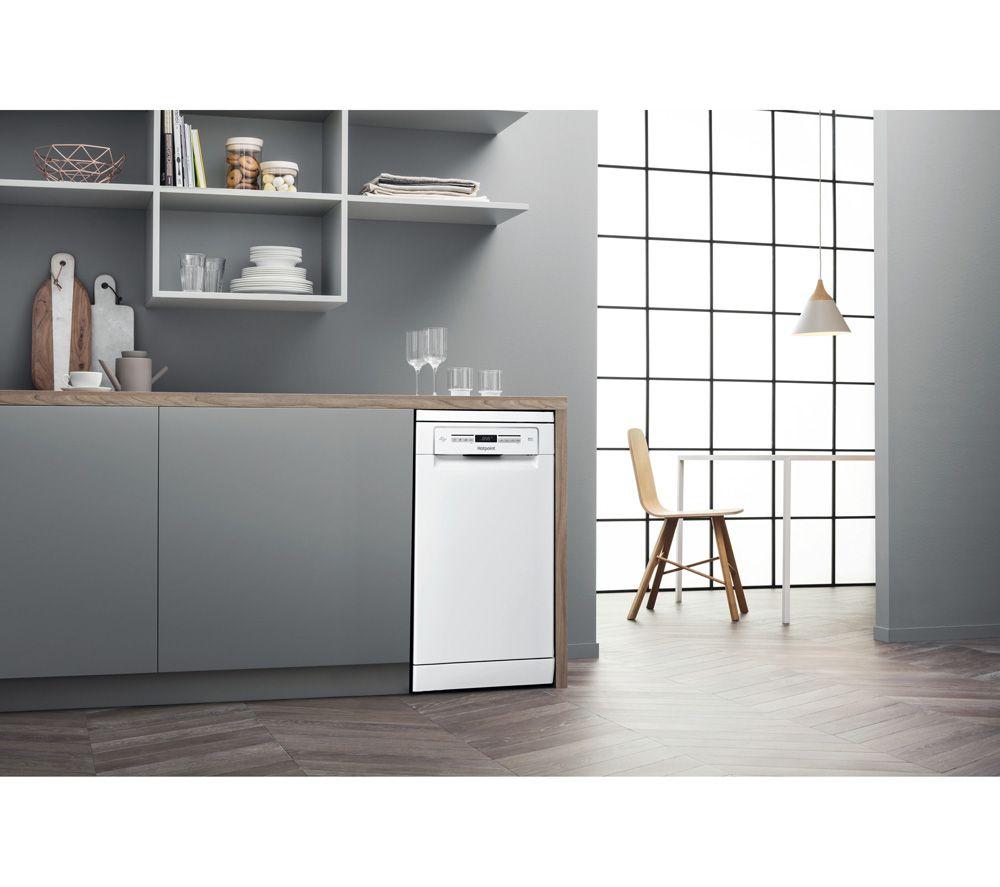 Lavavajillas estrecho HOTPOINT HSFO 3T223 W UK N - Blanco