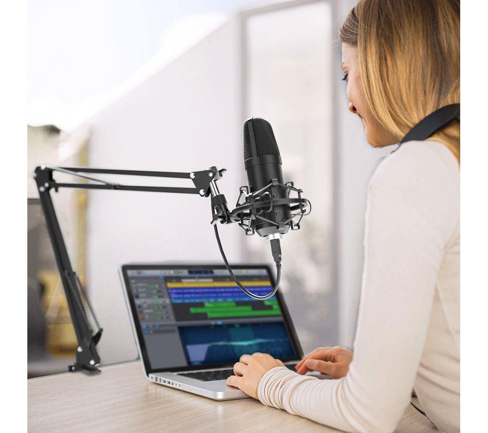 PROSOUND PROS-04AUA Microphone & Boom Arm - Black