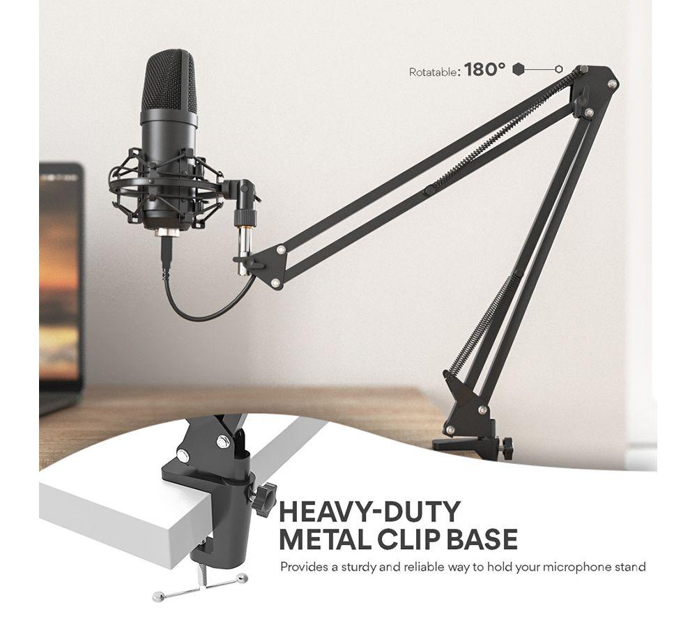 PROSOUND PROS-04AUA Microphone & Boom Arm - Black