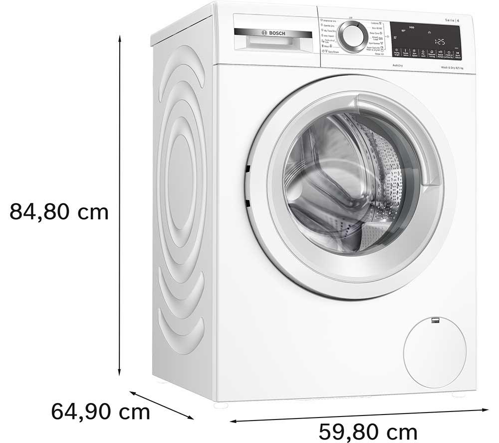BOSCH Series 4 WNA134U8GB 8 kg Washer Dryer - White