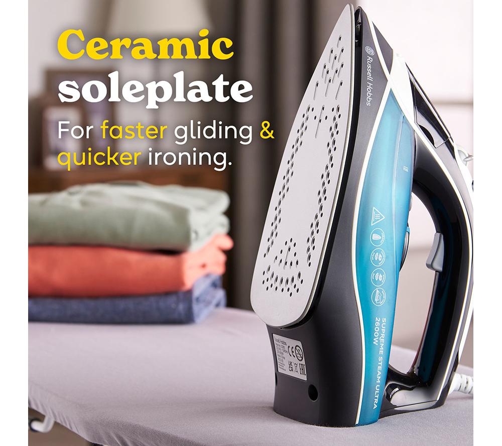 RUSSELL HOBBS Supreme Steam 23260 Iron - Black & Blue