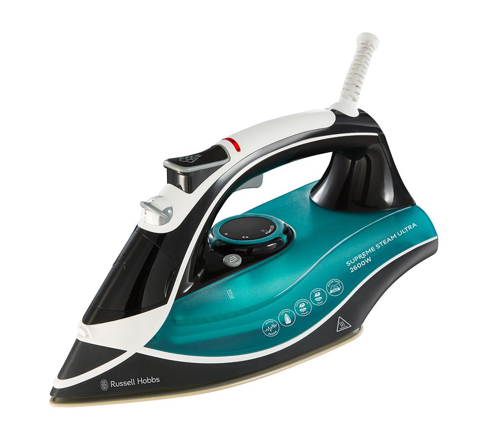 RUSSELL HOBBS Supreme Steam 23260 Iron - Black & Blue