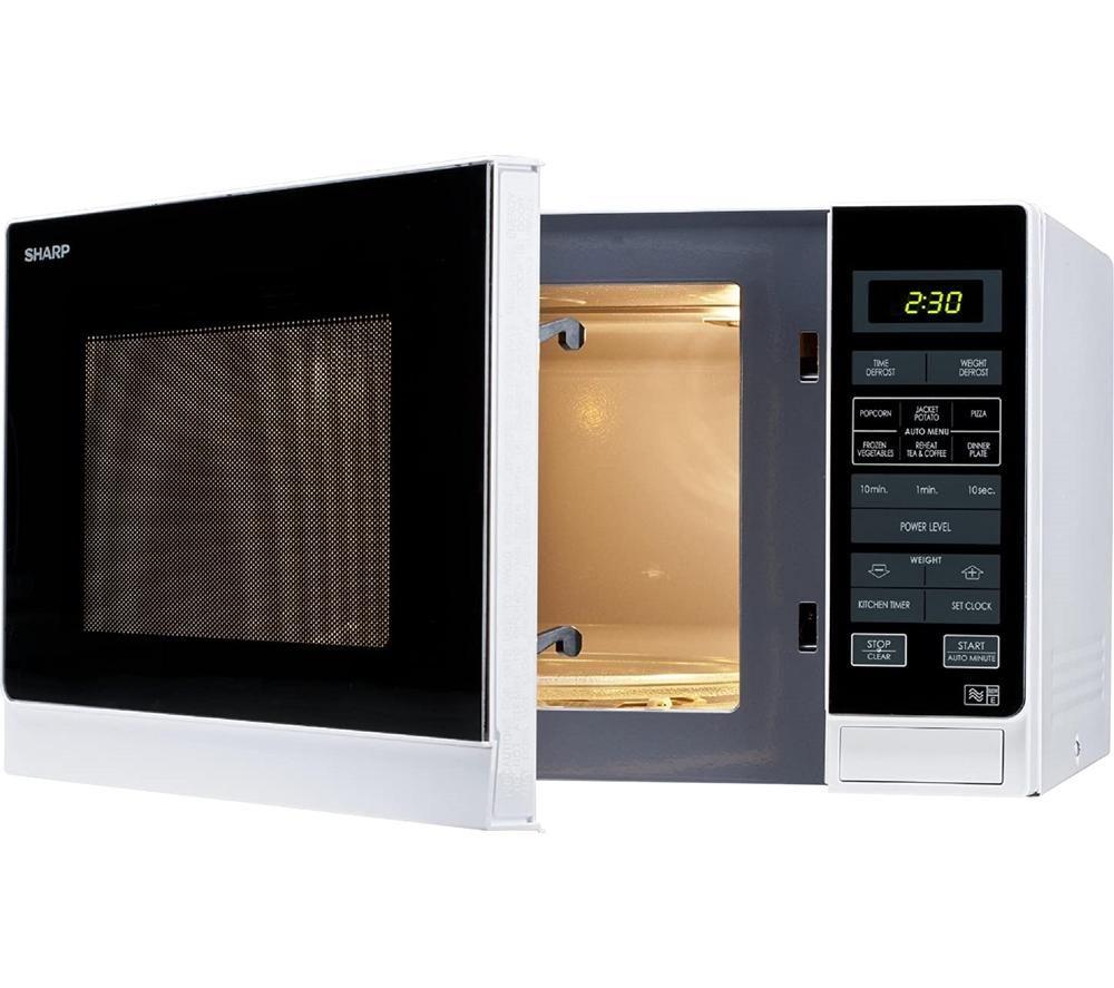 SHARP R372WM Solo-Mikrowelle - Weiß