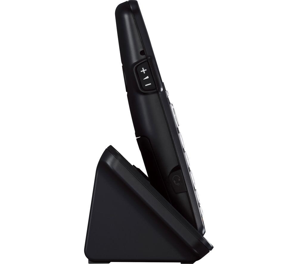 PANASONIC KX-TGE820EB Cordless Phone - Black