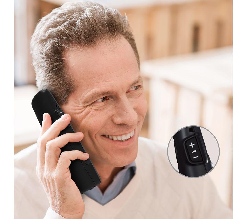 PANASONIC KX-TGE820EB Cordless Phone - Black