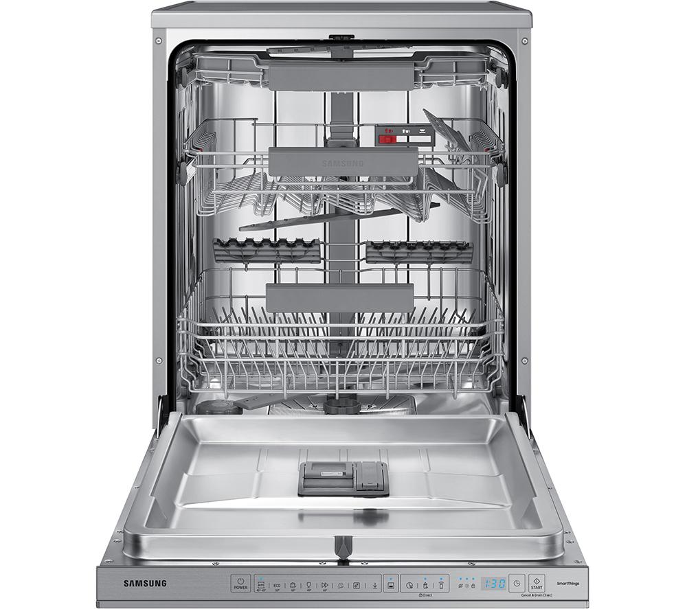 Lavavajillas de tamaño completo SAMSUNG Serie 11 DW60A8060FS con WiFi - Acero inoxidable