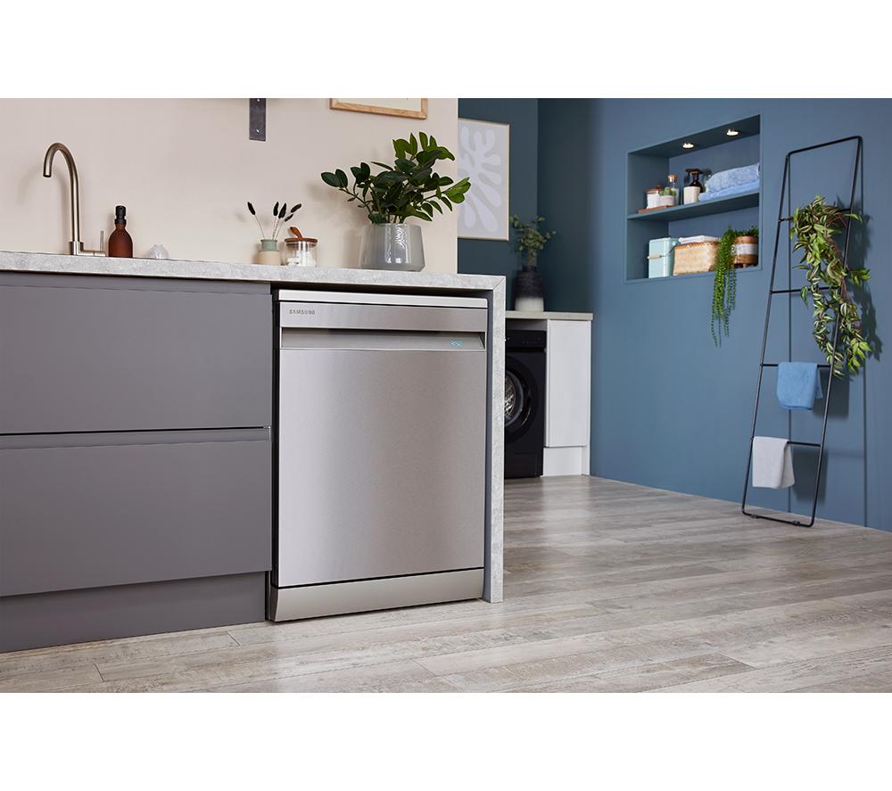 Lavavajillas de tamaño completo SAMSUNG Serie 11 DW60A8060FS con WiFi - Acero inoxidable