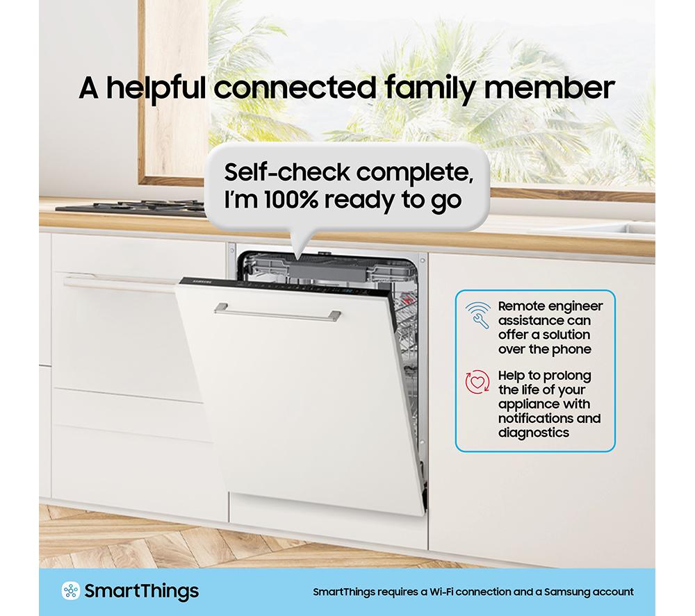 Lavavajillas de tamaño completo SAMSUNG Serie 11 DW60A8060FS con WiFi - Acero inoxidable
