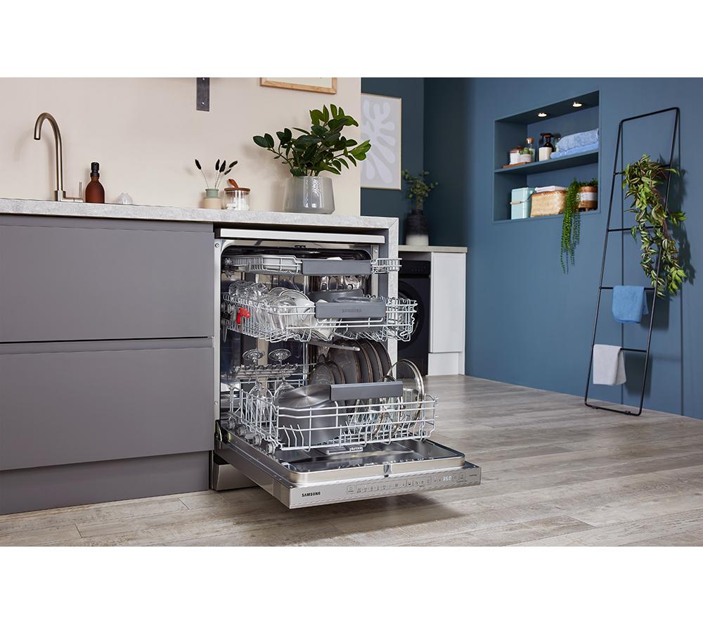 Lavavajillas de tamaño completo SAMSUNG Serie 11 DW60A8060FS con WiFi - Acero inoxidable