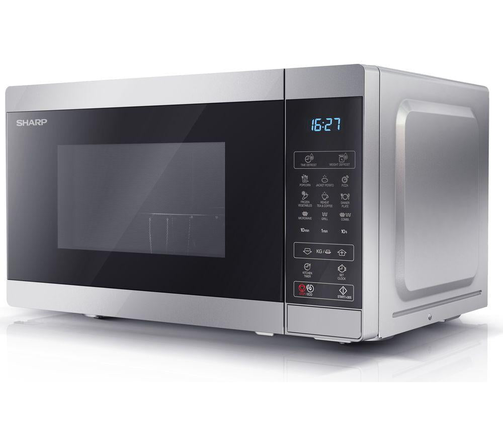 SHARP YC-MG02U-S Microwave with Grill - Silver