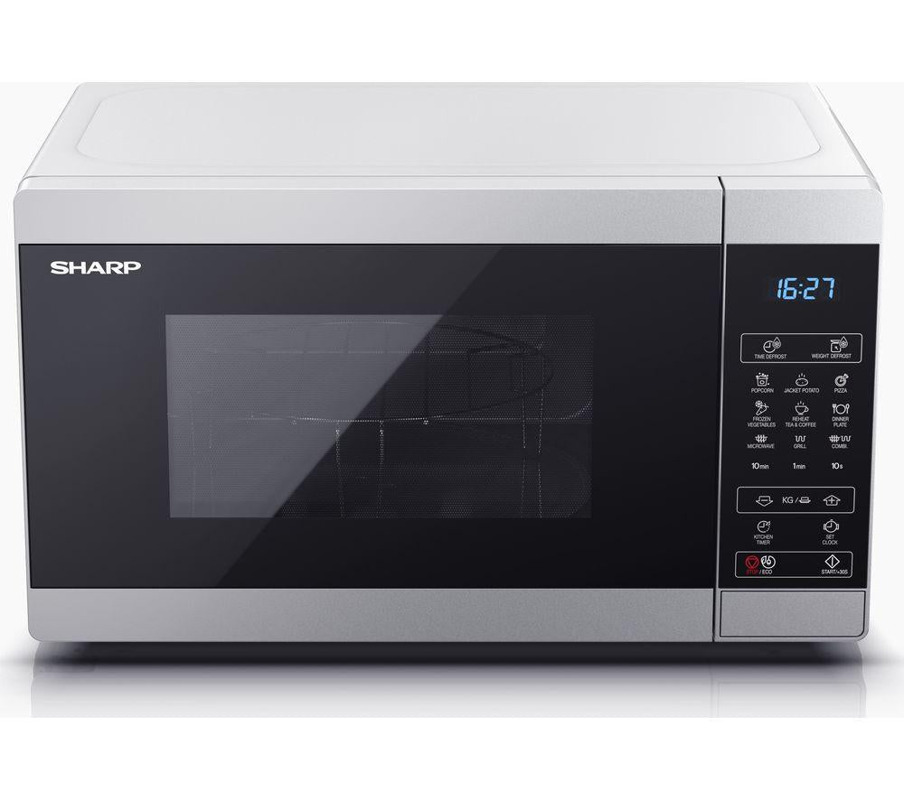 SHARP YC-MG02U-S Microwave with Grill - Silver