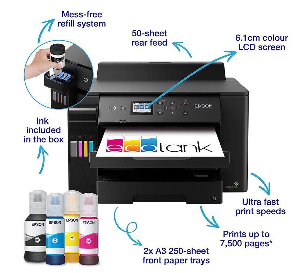 EPSON EcoTank ET-16150 Wireless A3+ Inkjet Printer