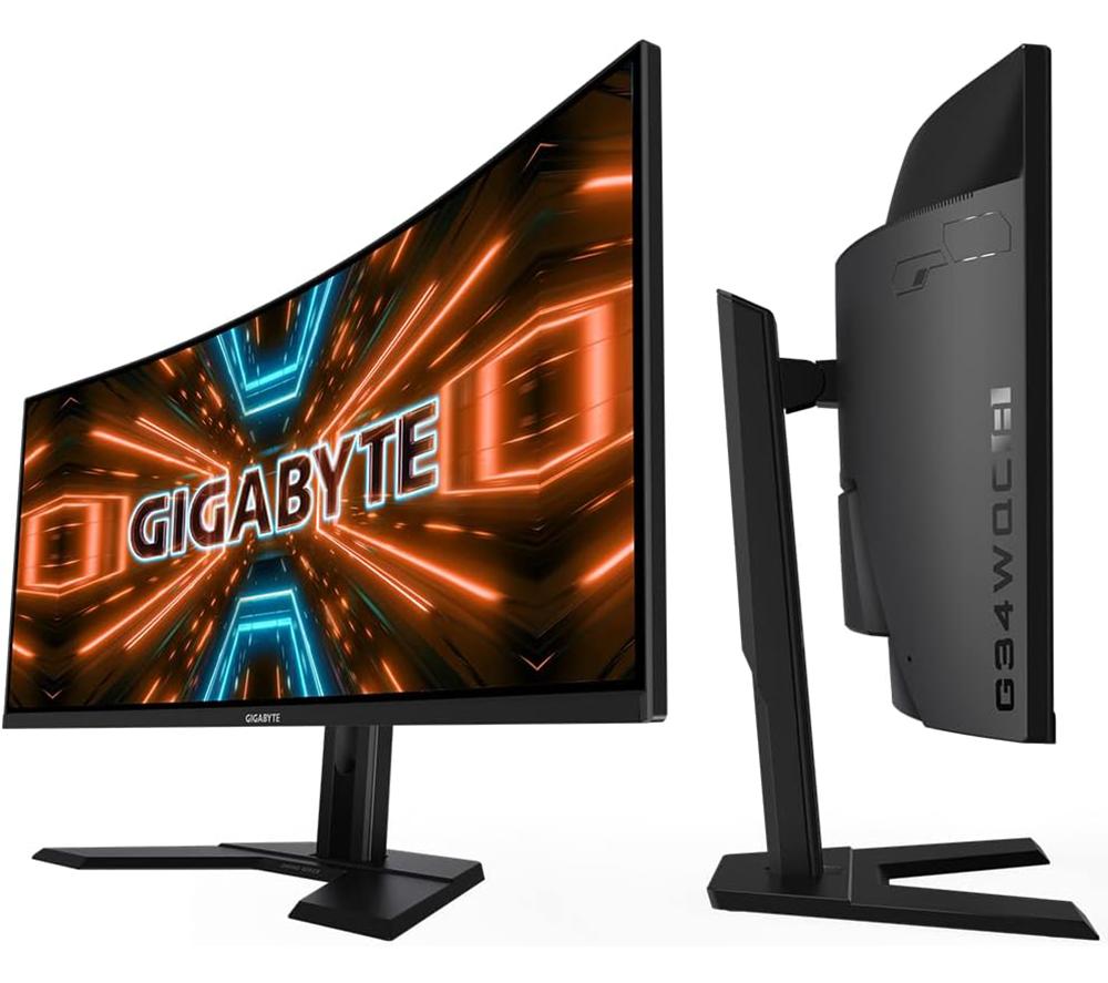GIGABYTE G34WQC A Wide Quad HD 34" Curved VA Gaming Monitor - Black