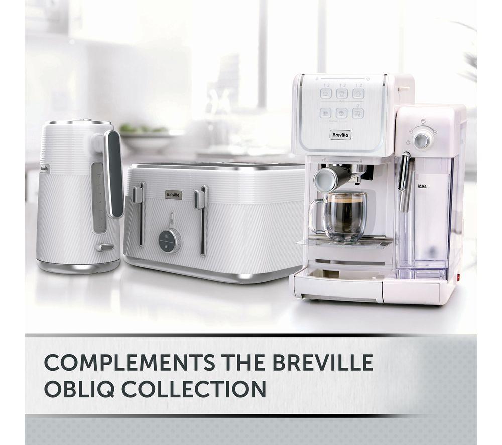Cafetera BREVILLE One-Touch CoffeeHouse II VCF147 - Blanca