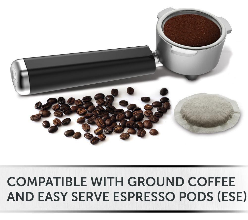 Cafetera BREVILLE One-Touch CoffeeHouse II VCF147 - Blanca