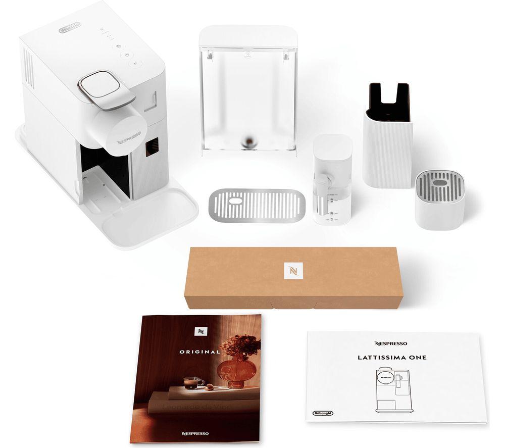 NESPRESSO by De'Longhi Lattissima One Pod EN510.W Coffee Machine - White