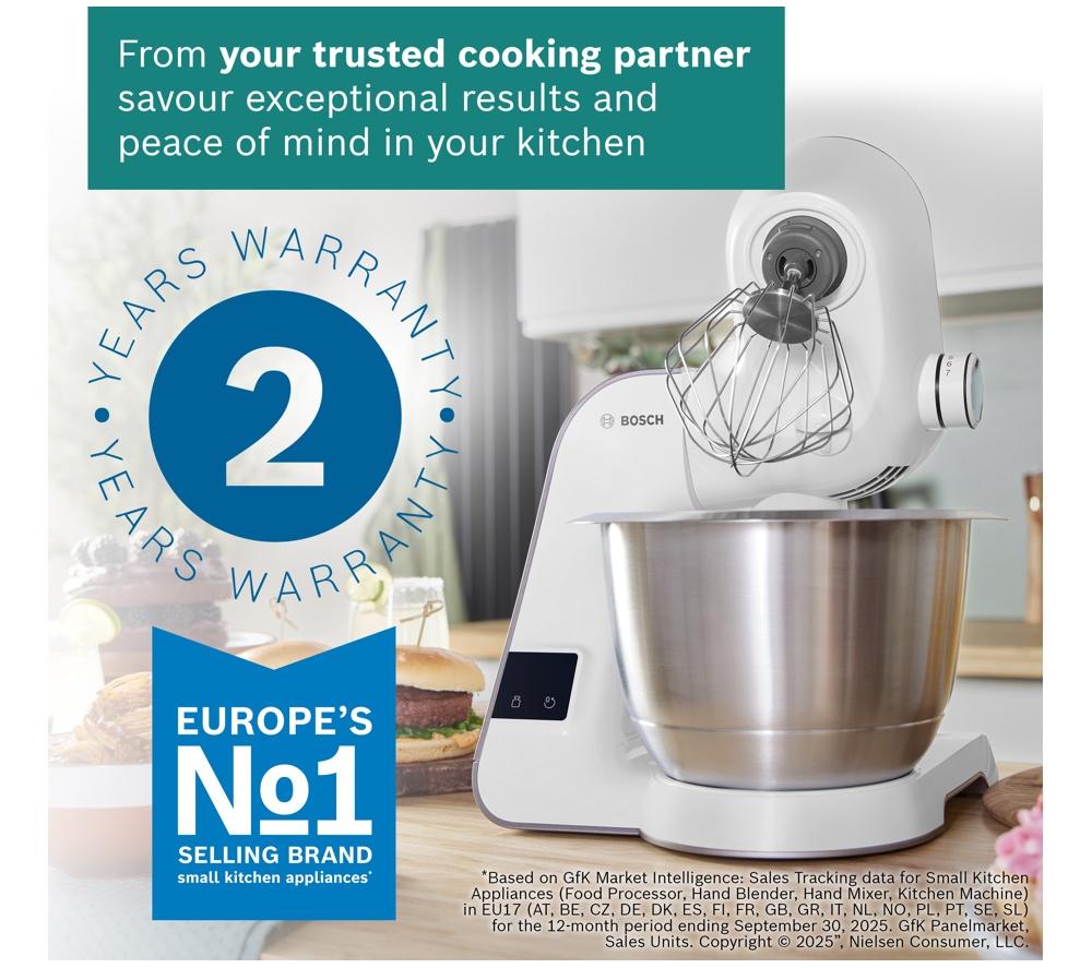 BOSCH Creationline 8 in 1 Stand Mixer MUM5XW40G - Champagne