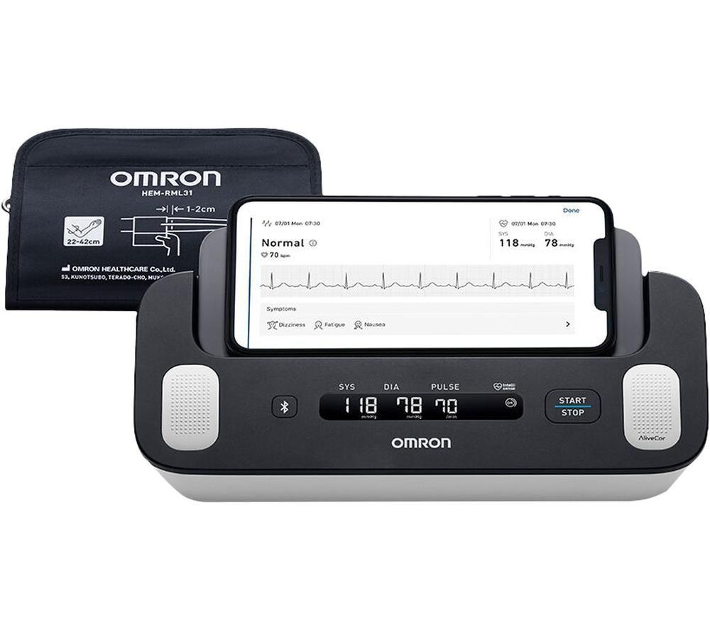 OMRON Complete HEM-7530T-E3 ECG & Smart Blood Pressure Monitor