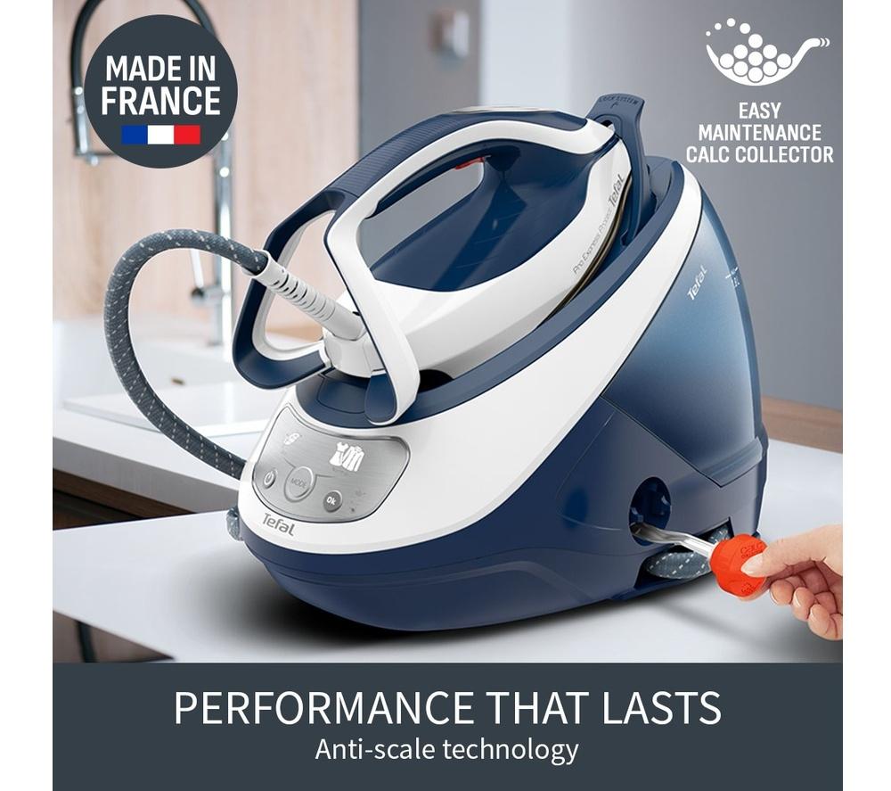 TEFAL Pro Express Protect GV9221G0 Steam Generator Iron - White & Blue