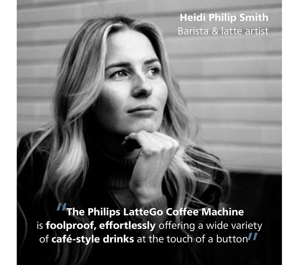 PHILIPS LatteGo EP5446/70 Bean to Cup Coffee Machine - Black