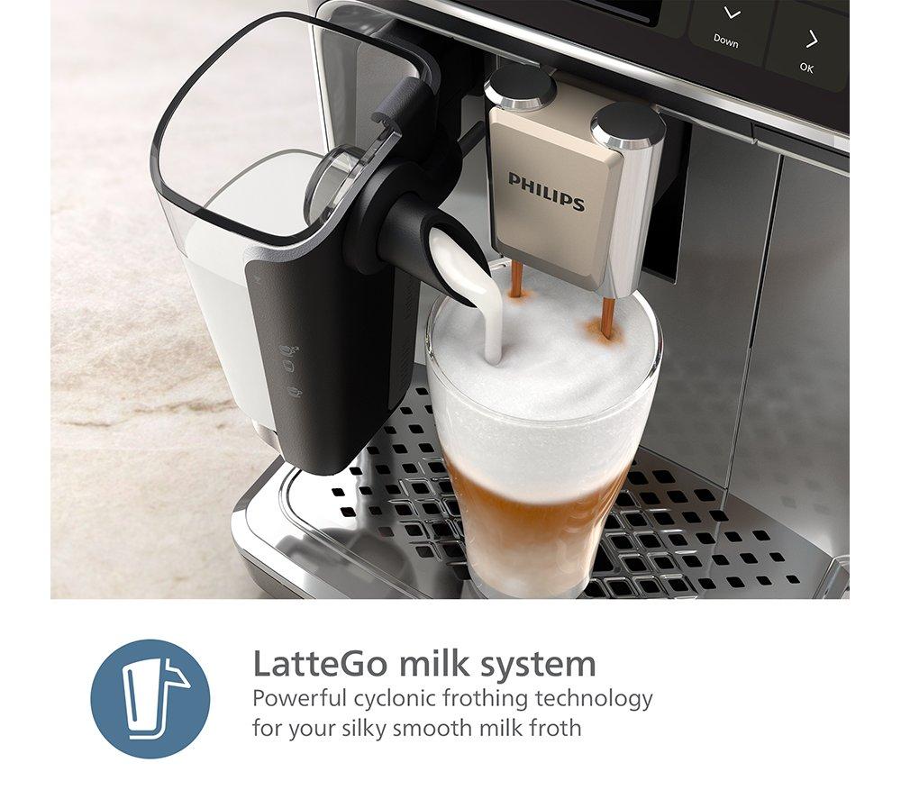 PHILIPS LatteGo EP5446/70 Bean to Cup Coffee Machine - Black