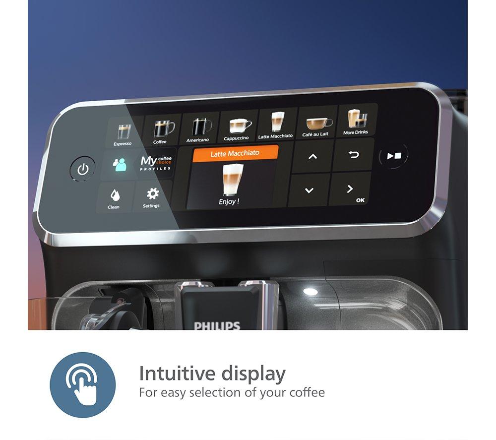 PHILIPS LatteGo EP5446/70 Bean to Cup Coffee Machine - Black