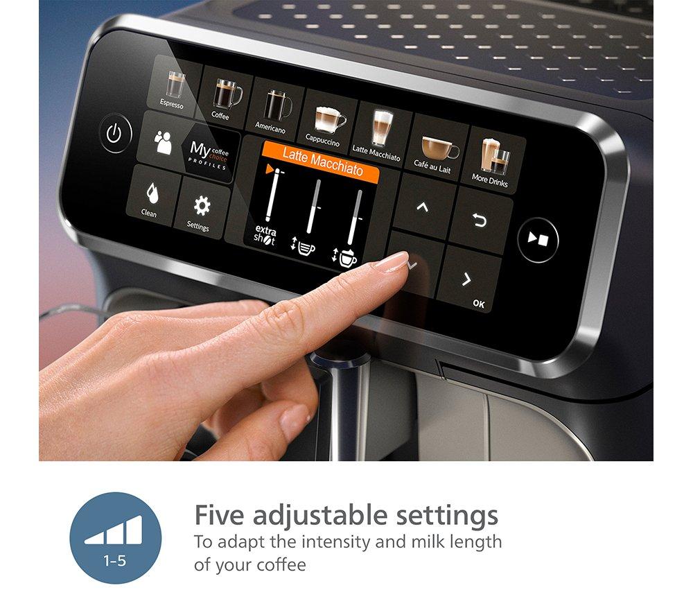PHILIPS LatteGo EP5446/70 Bean to Cup Coffee Machine - Black