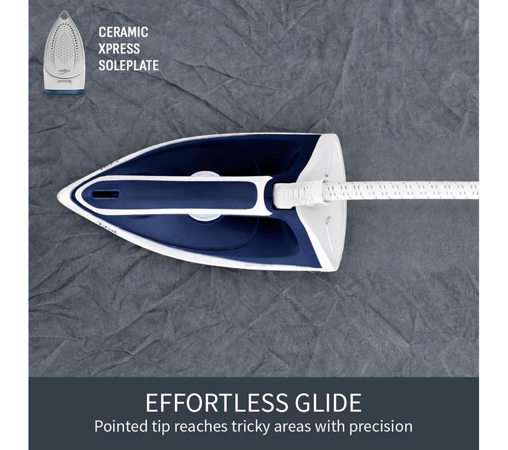 TEFAL Express Essential SV6116 Steam Generator Iron - White & Blue