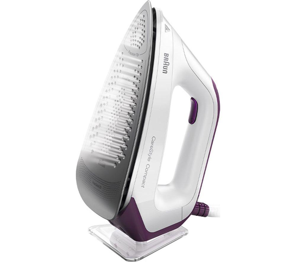 BRAUN CareStyle Compact IS2144.VI Dampfbügelstation – Weiß & Lila