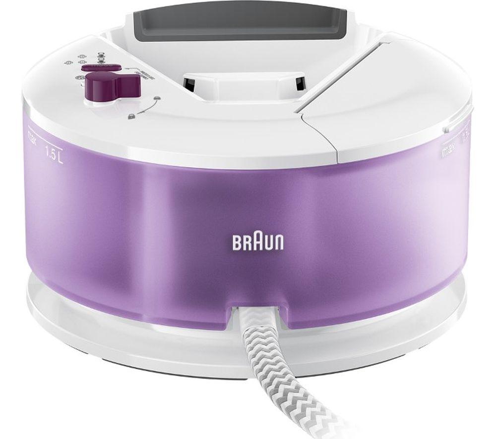 BRAUN CareStyle Compact IS2144.VI Dampfbügelstation – Weiß & Lila