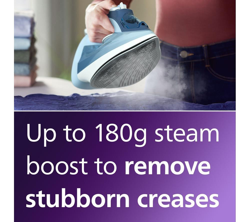 PHILIPS 5000 Series SteamGlide Plus DST5030/26 Steam Iron - Blue