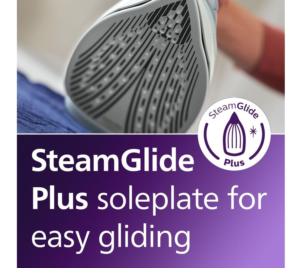 PHILIPS 5000 Series SteamGlide Plus DST5030/26 Steam Iron - Blue