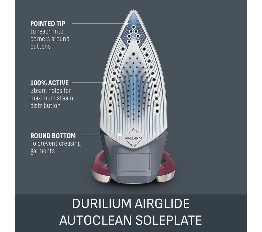 TEFAL Ultraglide Anti-Scale Plus FV5872G0 Steam Iron - Grey & Purple