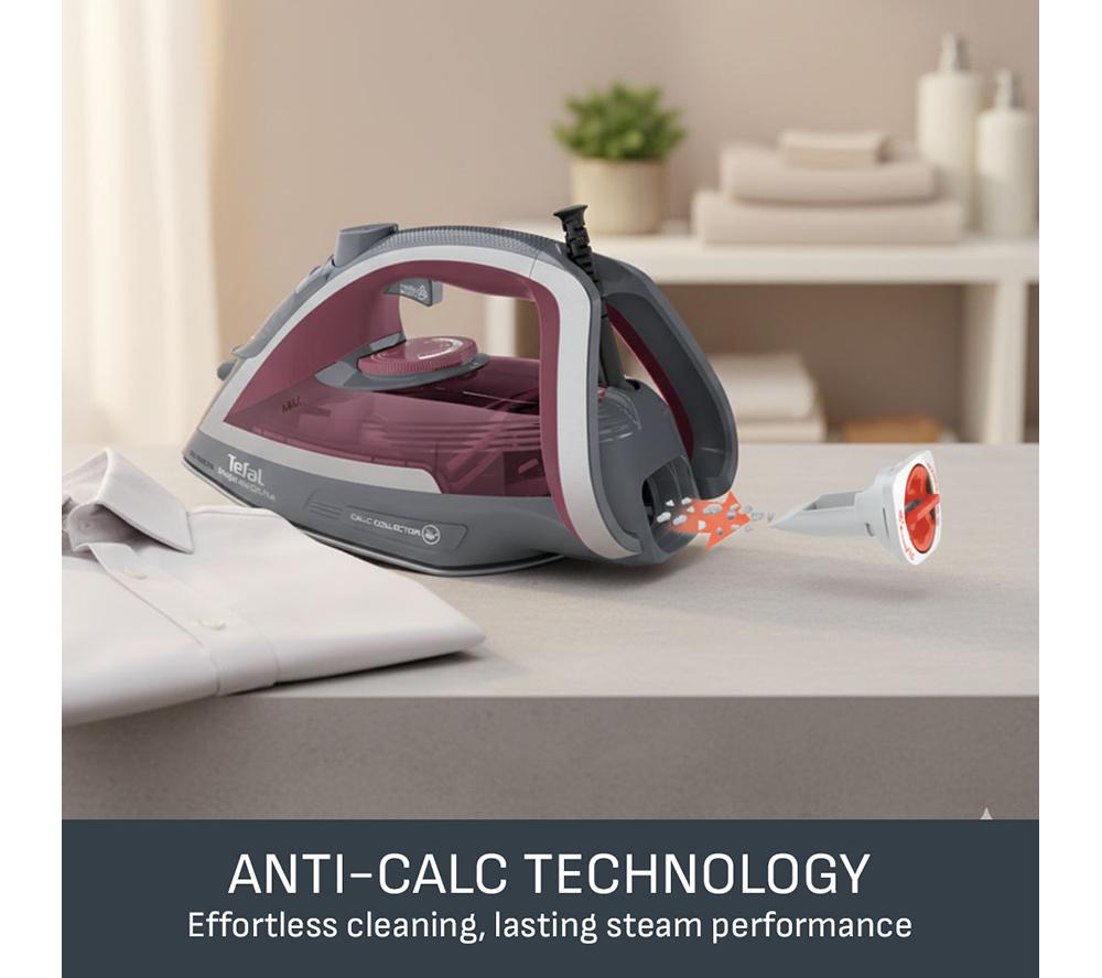 TEFAL Ultraglide Anti-Scale Plus FV5872G0 Steam Iron - Grey & Purple