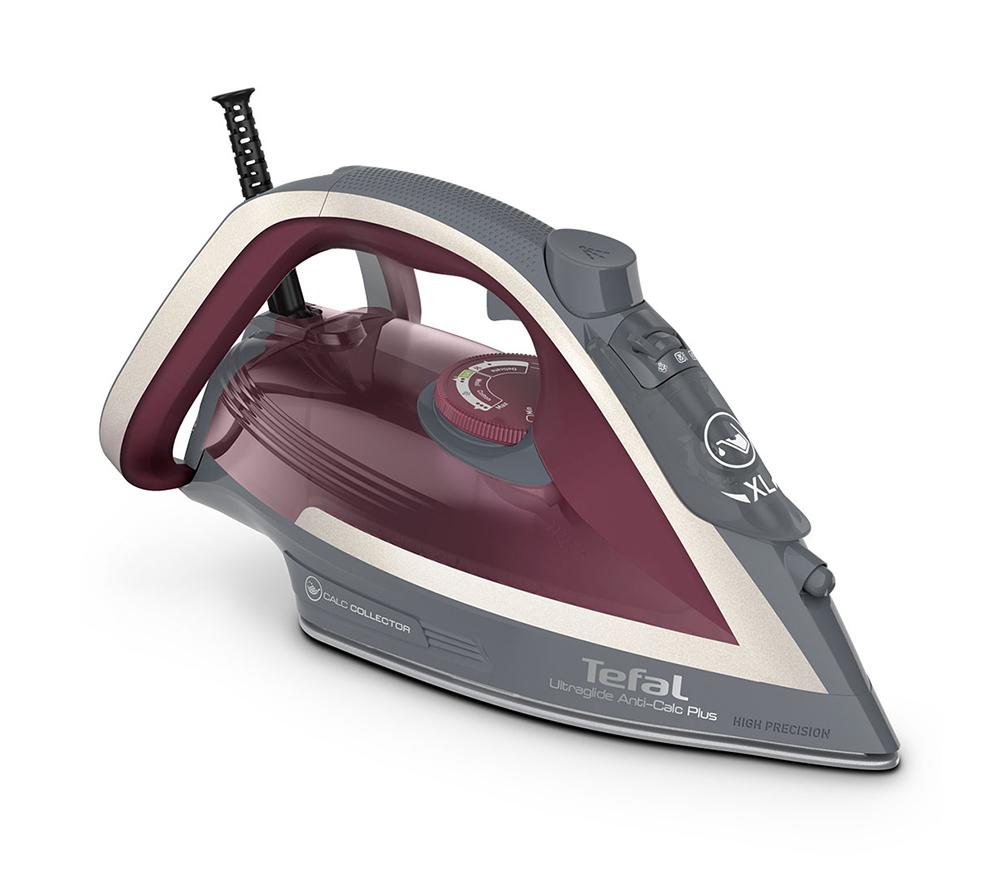 TEFAL Ultraglide Anti-Scale Plus FV5872G0 Steam Iron - Grey & Purple