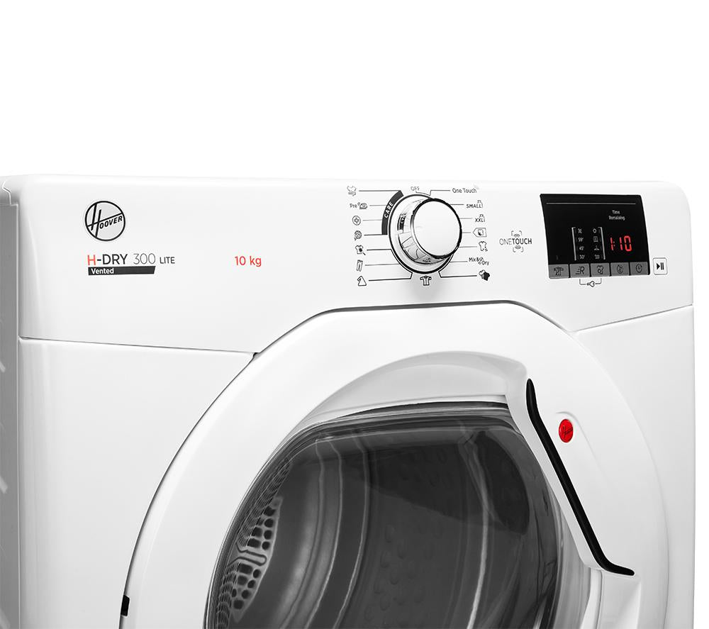HOOVER H-Dry 300 HLE V10DG-80 Secadora de ropa de ventilación de 10 kg - Blanco