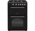 RANGEMASTER Classic CLA60NGFBL/C 60 cm Gas Cooker - Black & Chrome