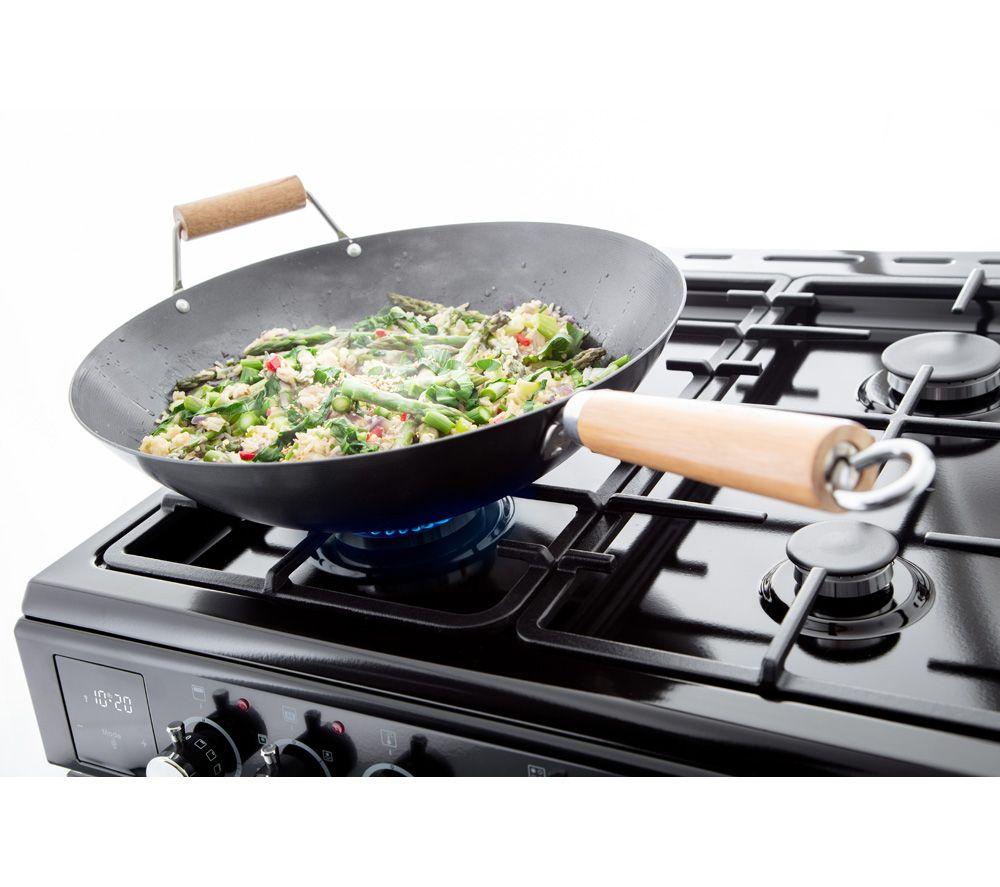 RANGEMASTER Classic CLA60NGFBL/C 60 cm Gasherd - Schwarz & Chrom