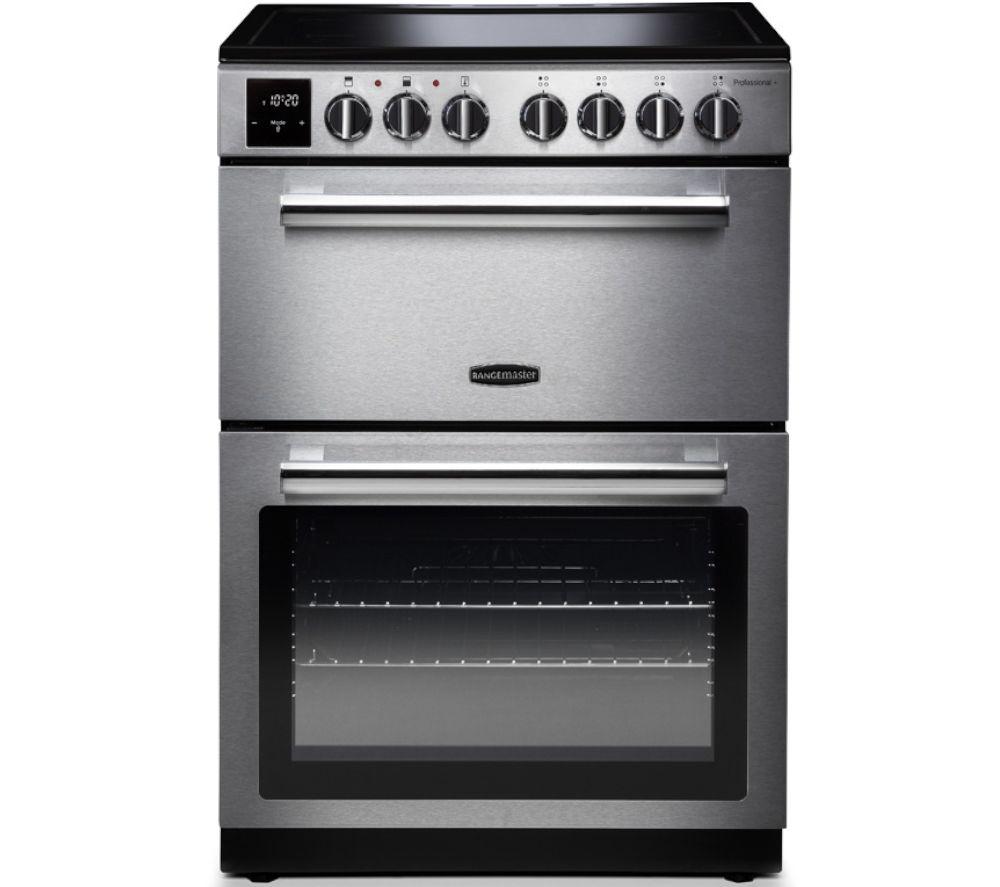 RANGEMASTER Professional+ PROPL60ECSS/C 60 cm Electric Ceramic Range Cooker - Stainless Steel & Chrome